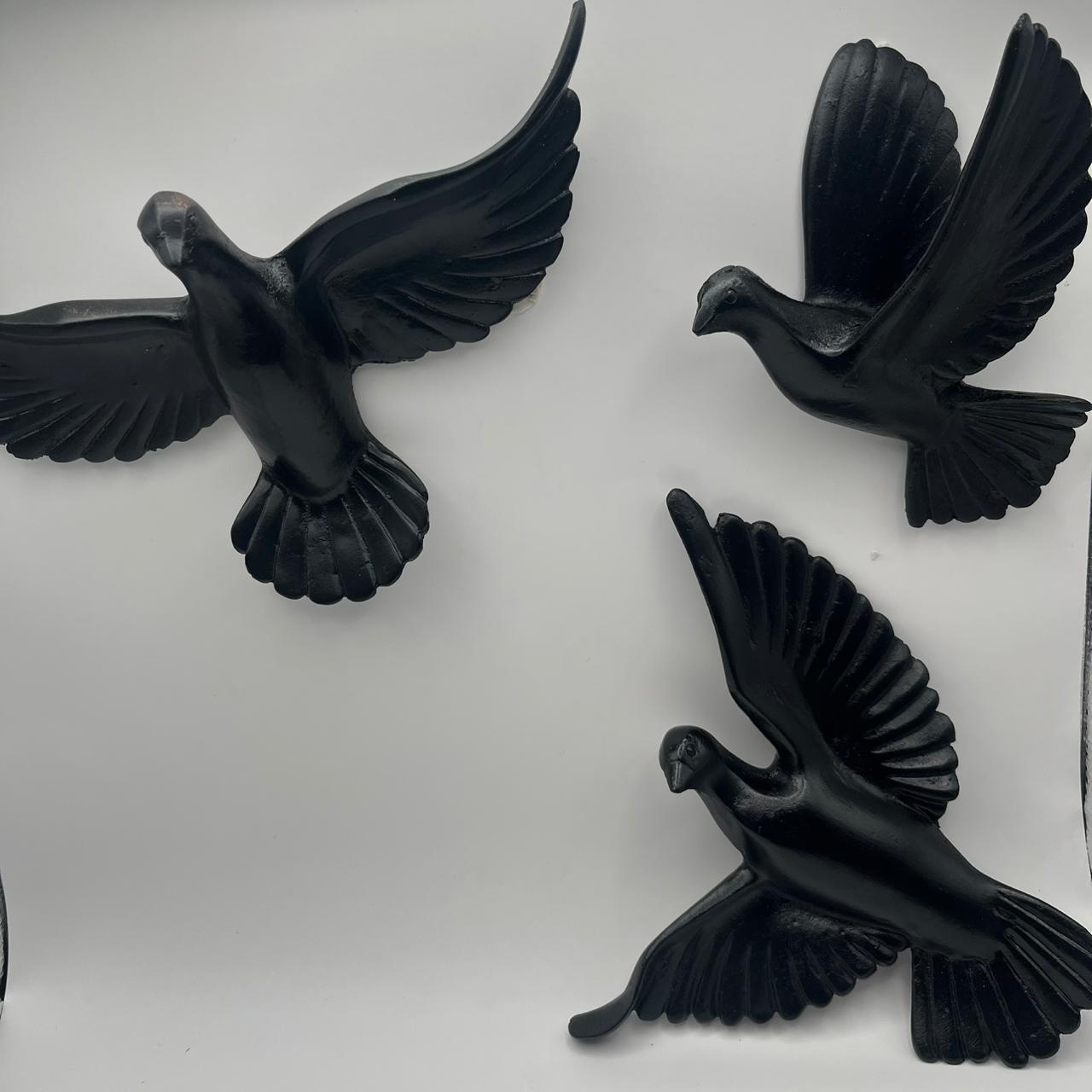 Birds 3D Wall Hanging 6 Piece Sculpture