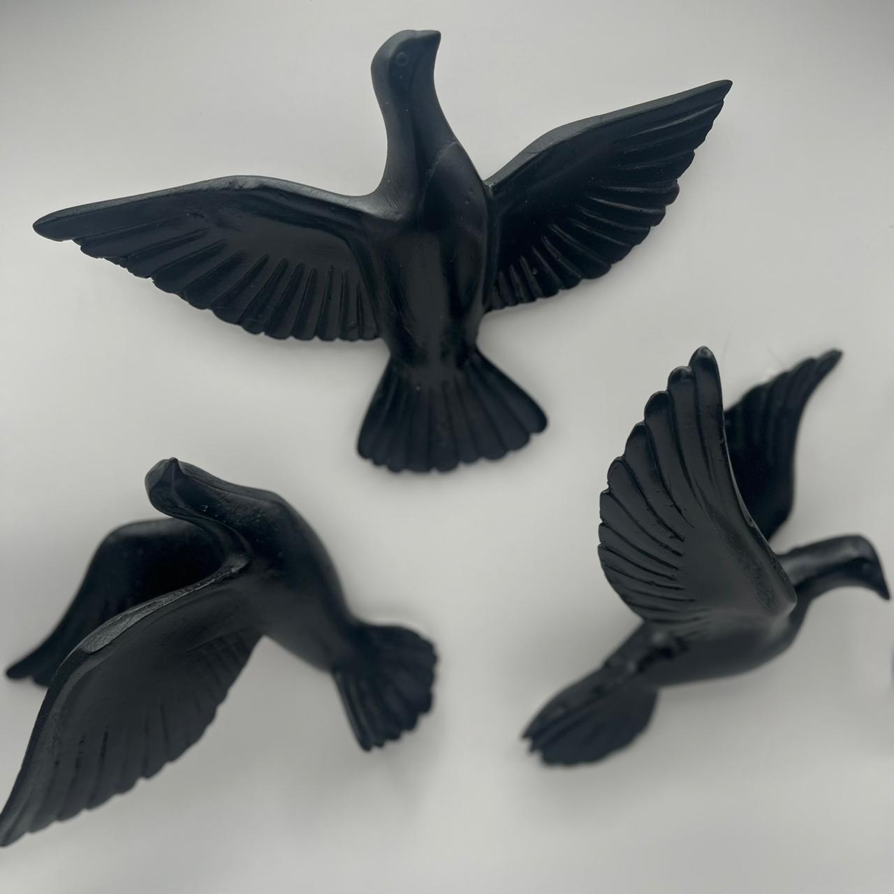 Birds 3D Wall Hanging 6 Piece Sculpture